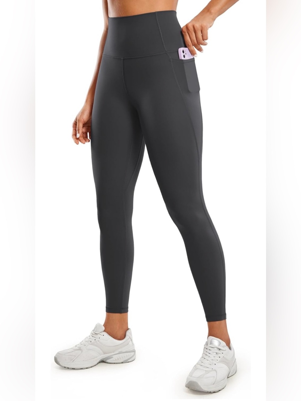 CRZ YOGA gray Sculpting High-Waist Leggings